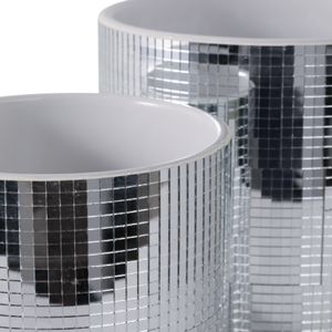 NORMACLIFF SET OF 2 SILVER PLANTER 7 (IN) 6