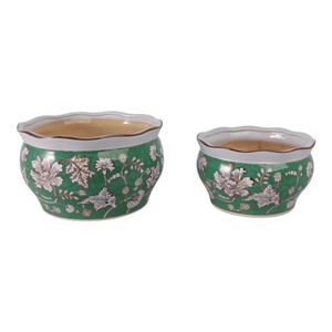 WATSONCLIFF SET OF 2 GREEN PLANTER 7 (IN) 3