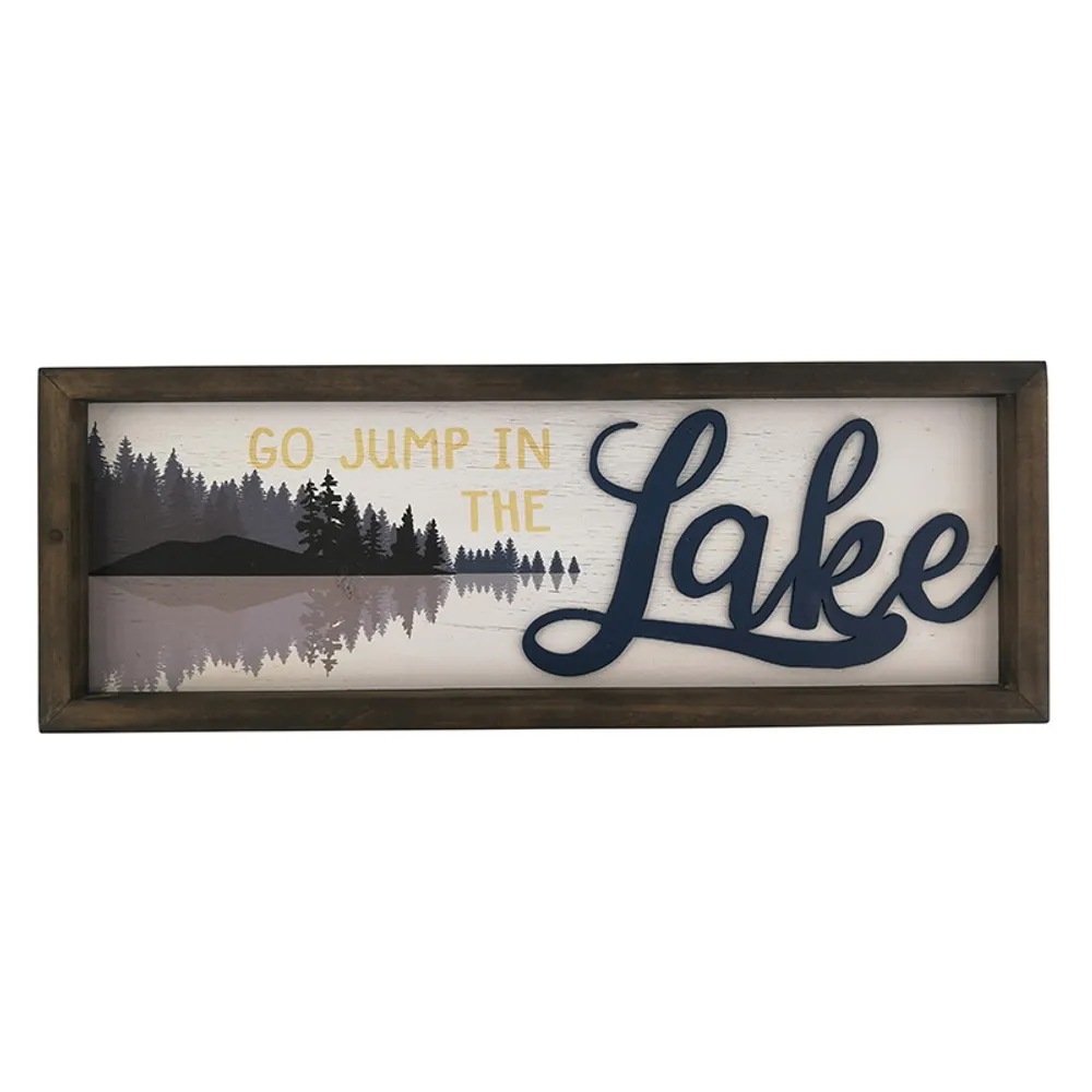 18" LAKESIDE SCENE SIGN