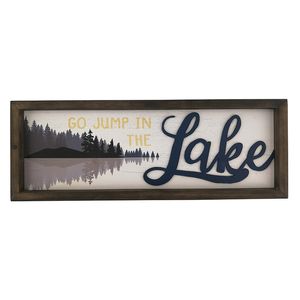 18" LAKESIDE SCENE SIGN 1