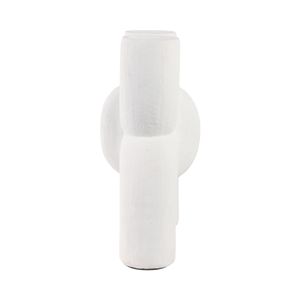 STONEHAM WHITE VASE 15 (IN) 4