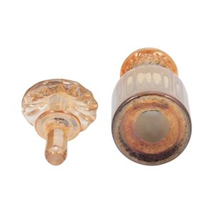 IVYCREST ORANGE GLASS VASE 11 (IN) 8
