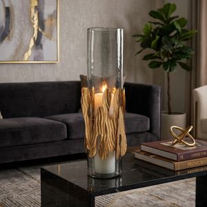 ASHWORTH GRAY CANDLE HOLDER 20 (IN) 11