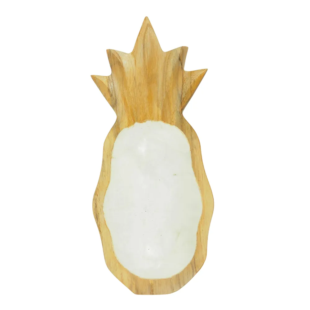 10" CAPIZ PINEAPPLE PLATE