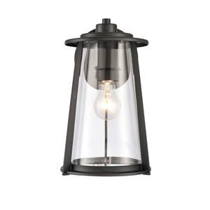 Kennison 13'' High 1-Light Outdoor Sconce - Matte Black 1