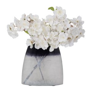 BISHOPFIELD BLUE GLASS VASE 8 (IN) 5