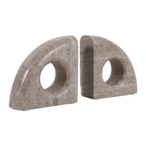 COLTONLAND SET OF 2 TAN BOOKENDS 6 (IN) 4