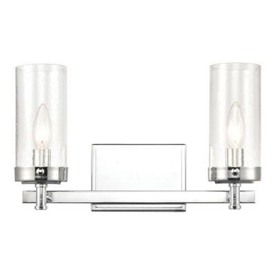 Melinda 15″ Wide 2-Light Vanity Light - Polished Chrome