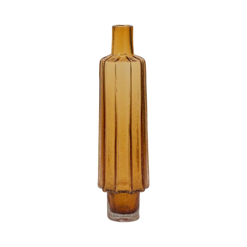 VINSON ORANGE GLASS VASE 17 (IN)