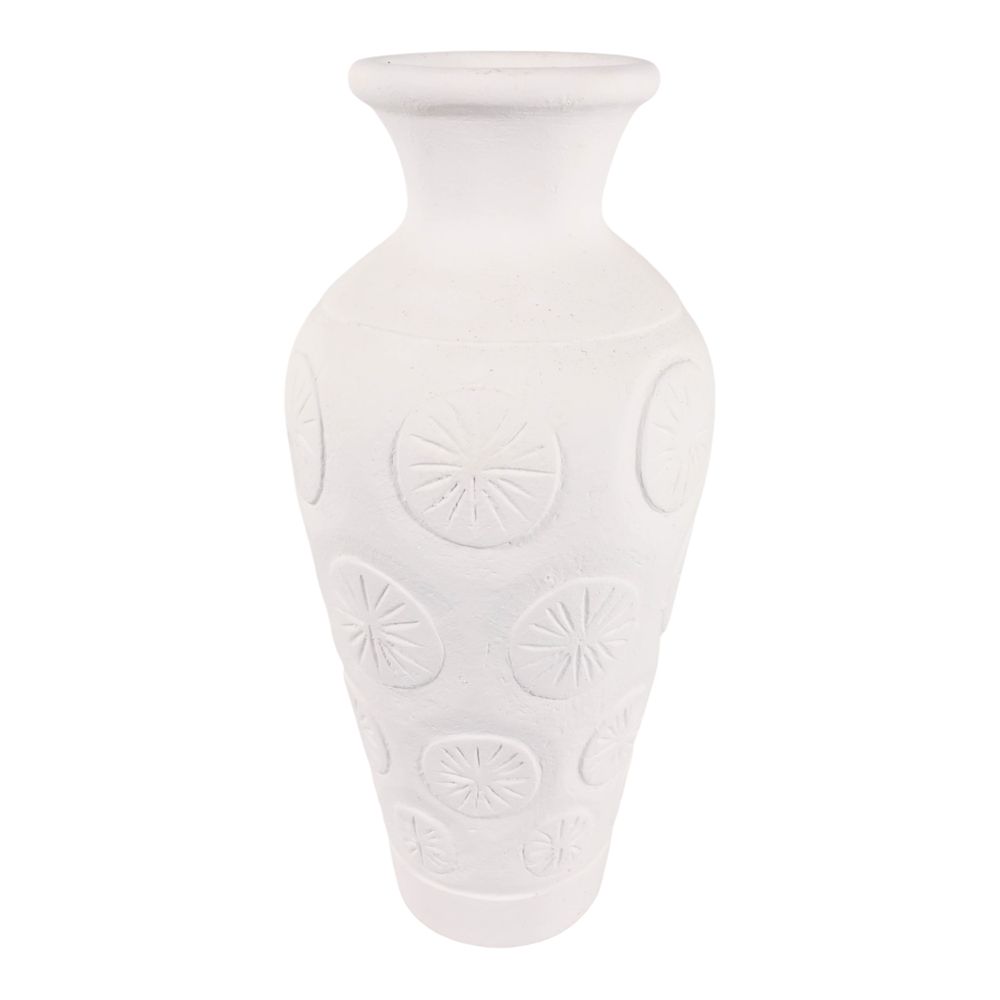 NASHFIELD WHITE VASE 22 (IN)