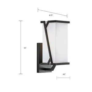 Moiselle 12'' High 1-Light Sconce - Matte Black 2