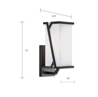 Moiselle 12″ High 1-Light Sconce - Matte Black
