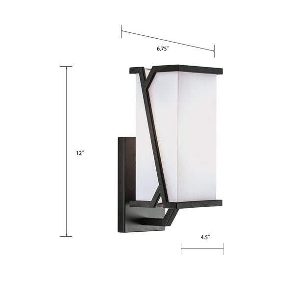 Moiselle 12'' High 1-Light Sconce - Matte Black