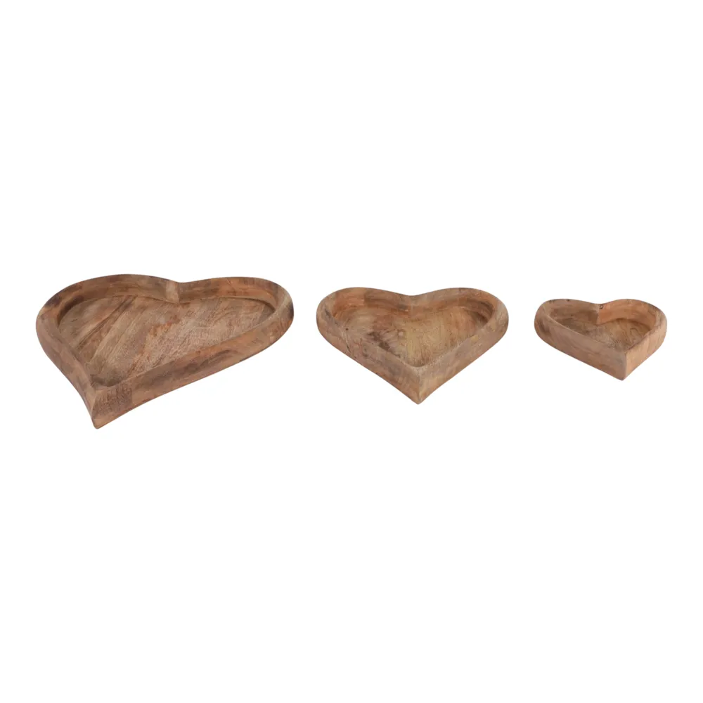 ISLESIDE SET OF 3 BROWN WOOD 2 (IN)