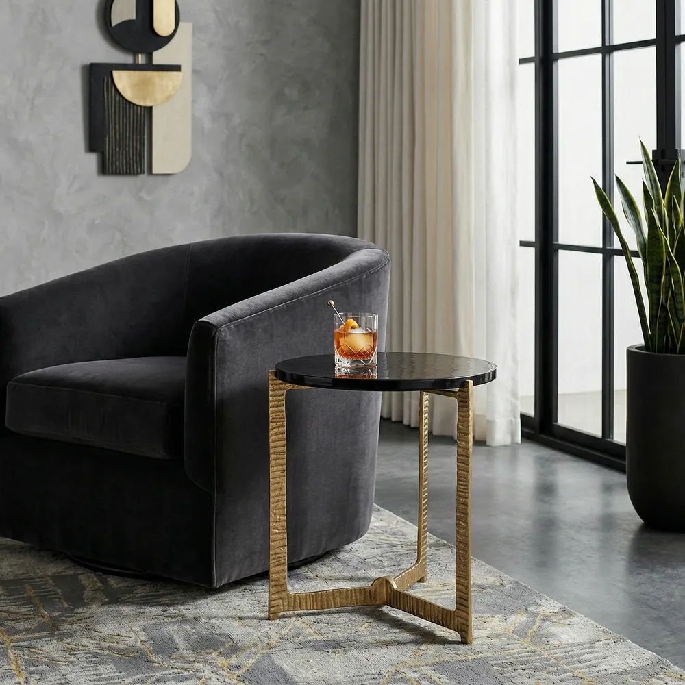 HAZENOAK GOLD TABLE 18 (IN)