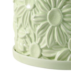 BOWENHAVEN SET OF 2 GREEN PLANTER 7 (IN) 6