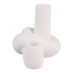CORBINVIEW WHITE CANDLE HOLDER 6 (IN) 4