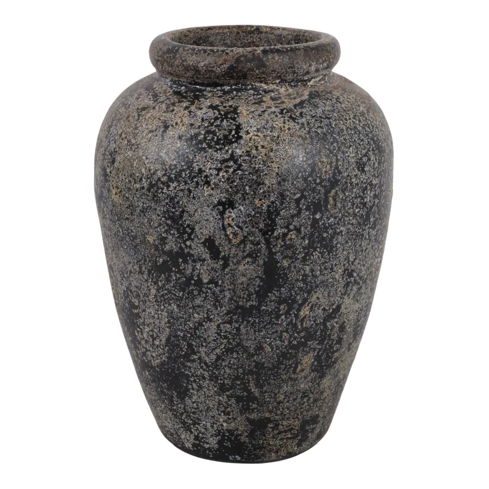 WILSONMOOR BLACK VASE 12 (IN)