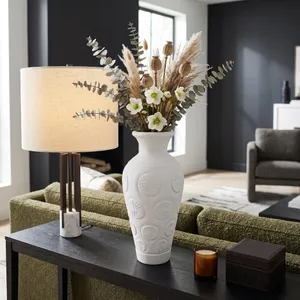 NASHFIELD WHITE VASE 22 (IN) 2