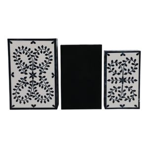 DRAPERTON SET OF 3 BLUE BOXES 4 (IN) 8
