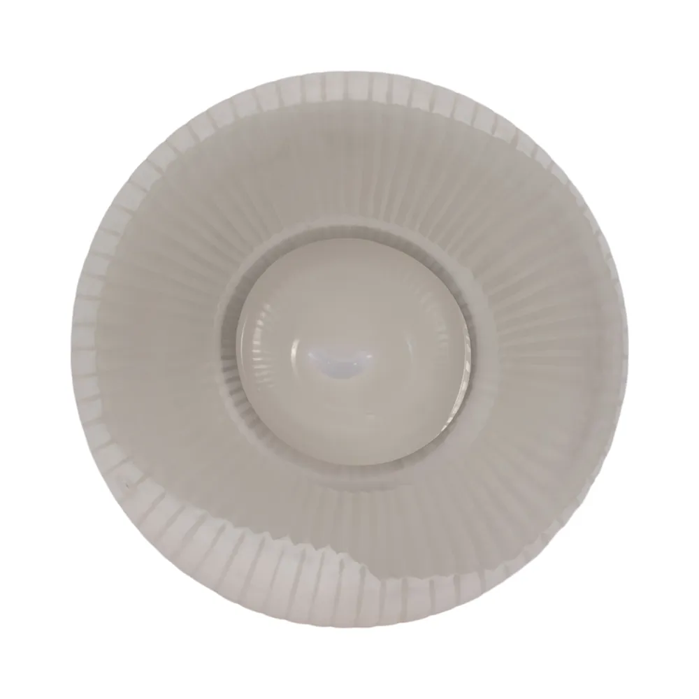 RAMONASHAW WHITE GLASS VASE 13 (IN)