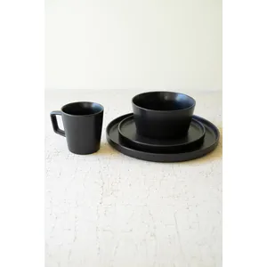 Set of 4 Slate Ceramic Mugs 2
