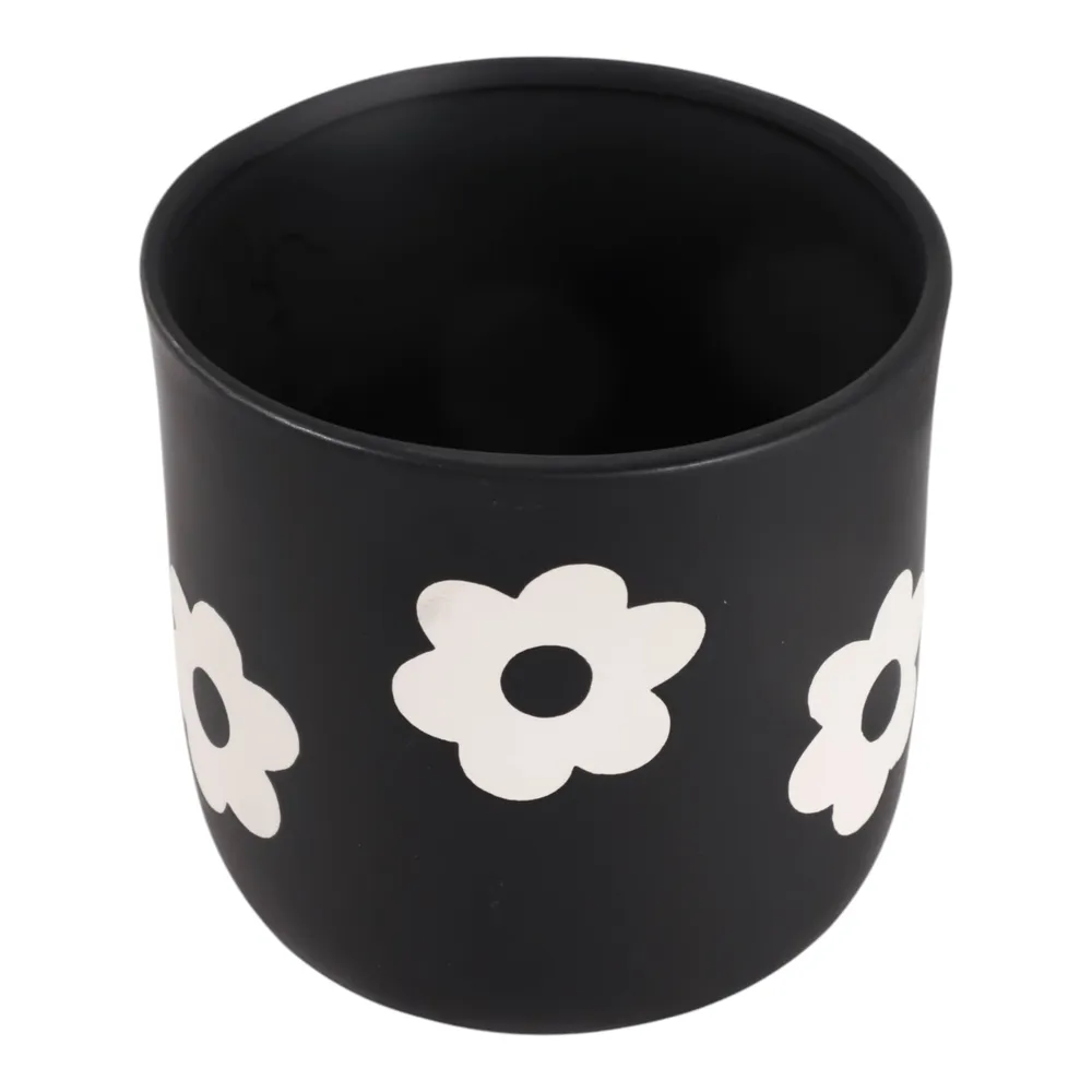BELDENTON BLACK PLANTER 6 (IN)