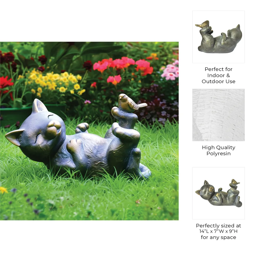 TROYVALE SILVER GARDEN STATUARY 9 (IN)