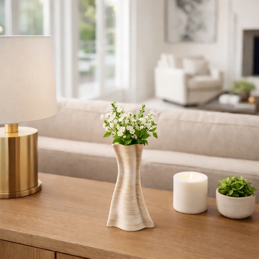 BRAEMORE TAN VASE 12 (IN)