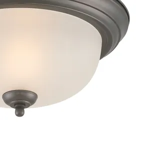 Pendenza 13.25'' Wide 2-Light Flush Mount - Oiled Bronze 4