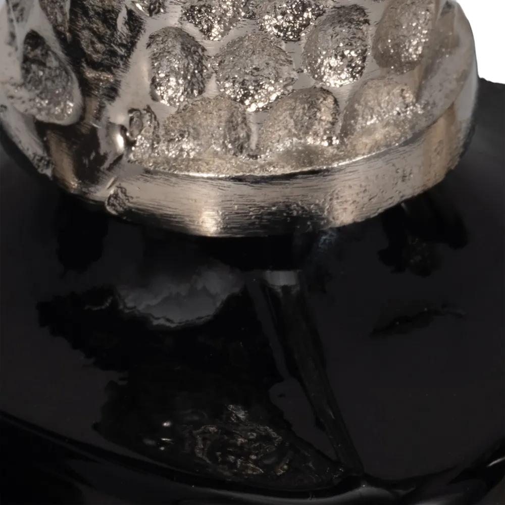 HOUSTONCROSS SET OF 3 SILVER GLASS VASES 17 (IN)