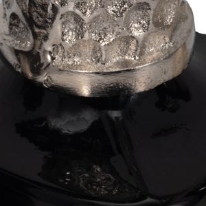 HOUSTONCROSS SET OF 3 SILVER GLASS VASES 17 (IN) 6