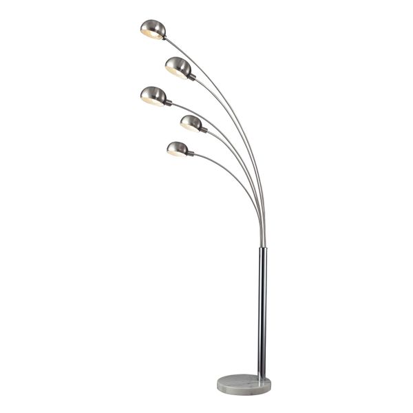 Penbrook 83'' High 5-Light Floor Lamp - Chrome