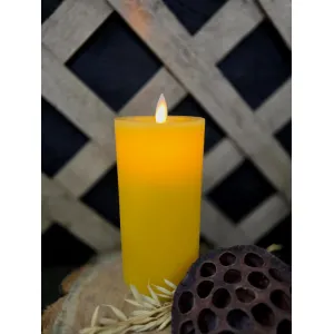 Yellow Moving Flame LED Candle 3x6in 2