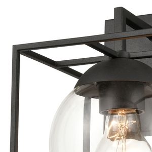 Cubed 9'' High 1-Light Outdoor Sconce - Charcoal 4