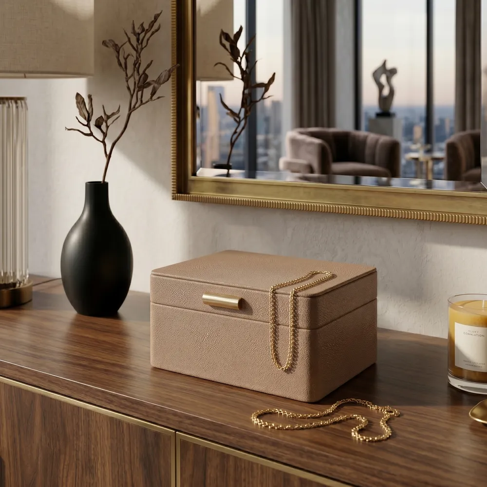 WADEWICK TAN JEWELRY BOX 5 (IN)