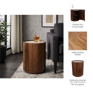 PRESTONPORT BROWN TABLE 20 (IN) 11