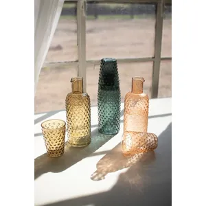 Set of 3 Bubble Glass Carafes with Tumbler 4