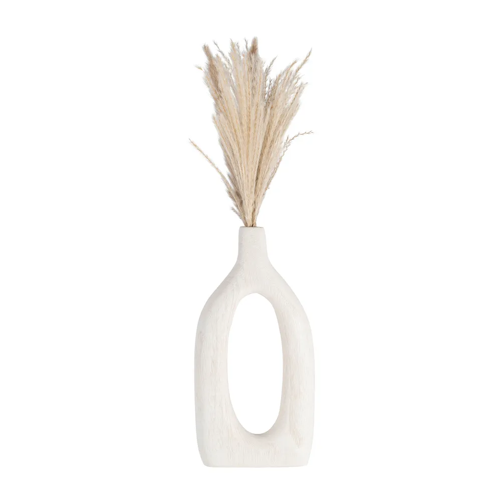 GRAYSONHAM WHITE VASE 14 (IN)