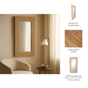 DUNLAPDALE BROWN MIRROR 79 (IN) 9