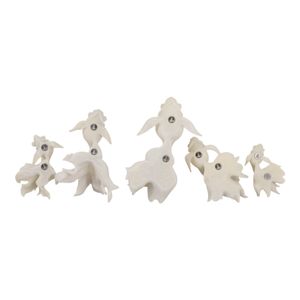 ELLEN SET OF 5 WHITE WALL SCULPTURES 17 (IN) 7
