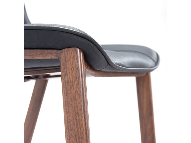 Magnus Barstool Black & Walnut 8