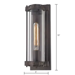 Chasebrook 15'' High 1-Light Sconce - Clay Iron 2