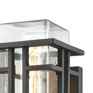 Croftwell 12'' High 1-Light Outdoor Sconce - Textured Matte Black 3