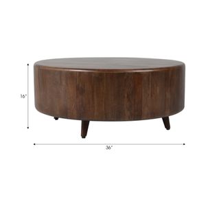 GREEROAK BROWN COFFEE TABLE 16 (IN) 9