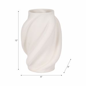 DALEYWORTH WHITE VASE 12 (IN) 7