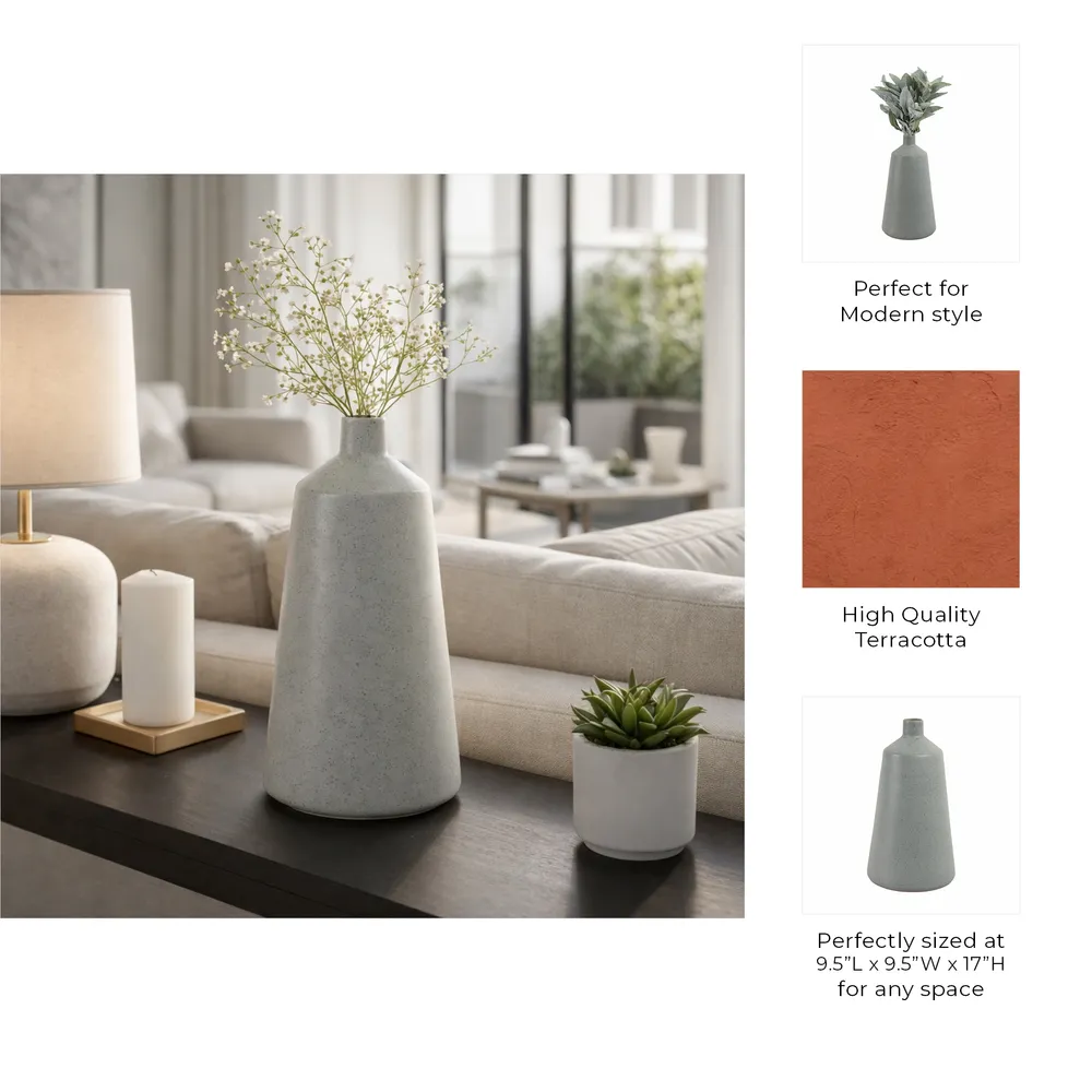 DENVER BLUE VASE 17 (IN)