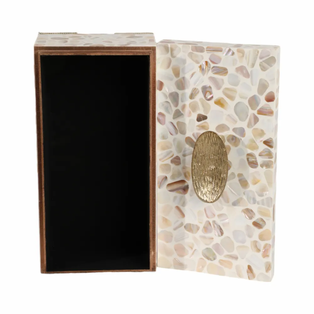 JASPERGATE SET OF 2 WHITE BOXES 6 (IN)