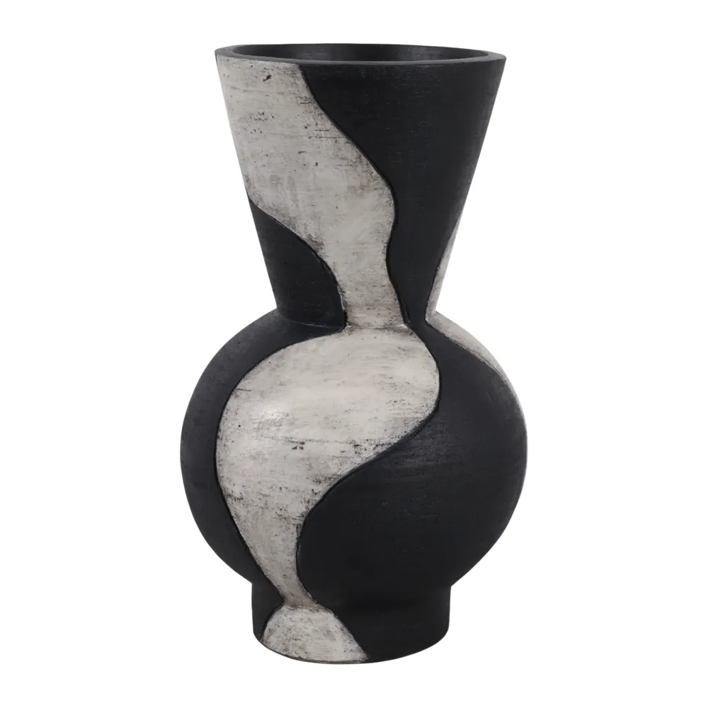 BLAIRRUN WHITE VASE 18 (IN)