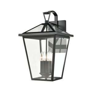 Main Street 21'' High 4-Light Outdoor Sconce - Black 1